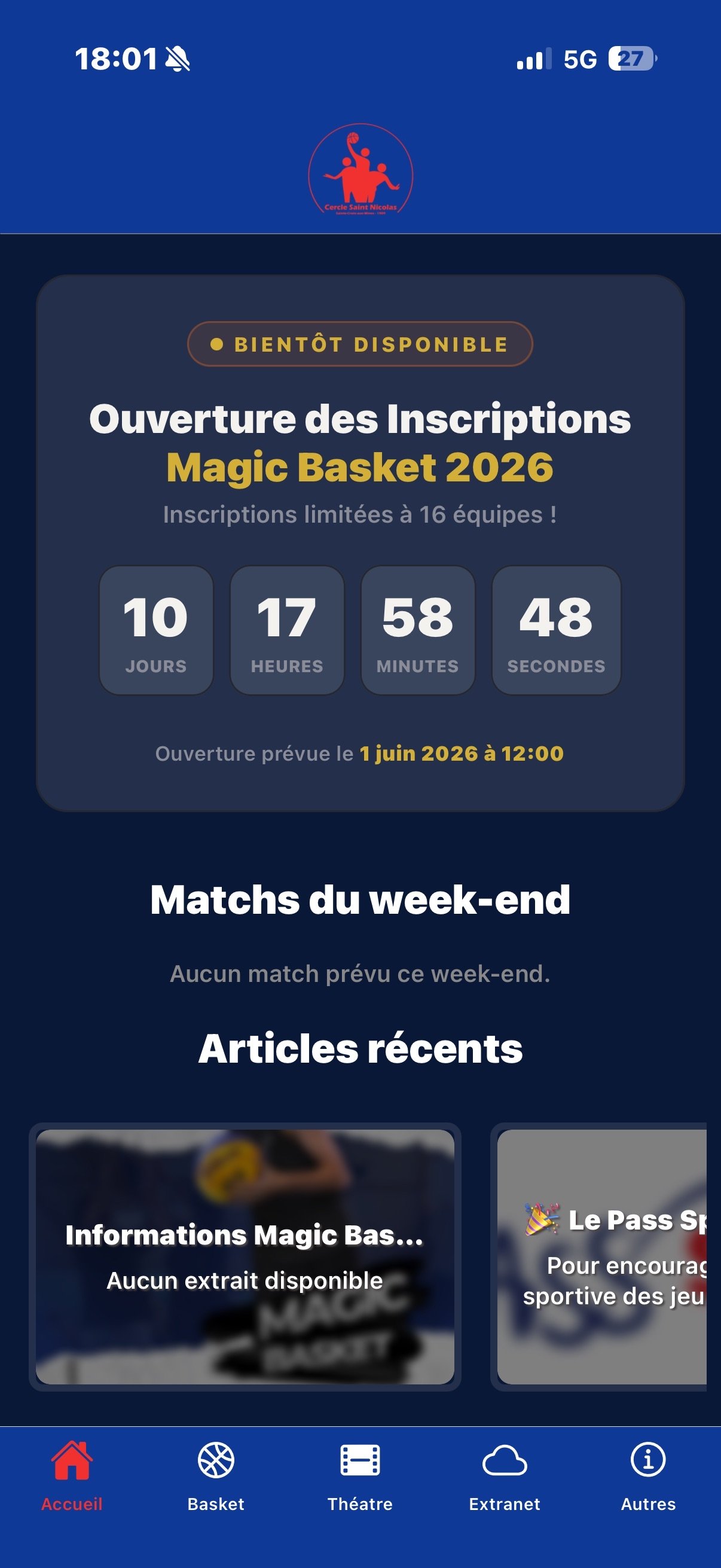 App mobile basket